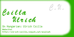 csilla ulrich business card